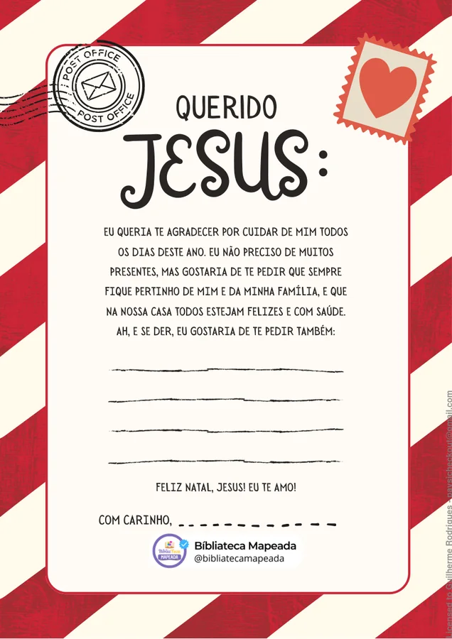 Carta para Jesus