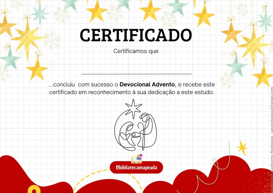 Certificado do Devocional Advento